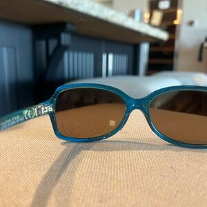 Maui Jims Teal Sunglasses with Brown Lenses